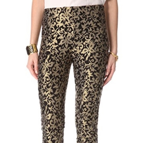 Haute Hippie Pants - Haute hippie metallic lace pants